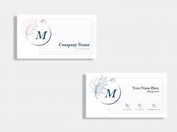 Event planner company business card template