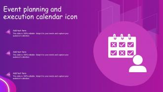 Event Planning And Execution Calendar Icon