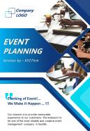 Event planning and management two page brochure template