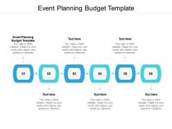 Event planning budget template ppt powerpoint presentation slides templates cpb