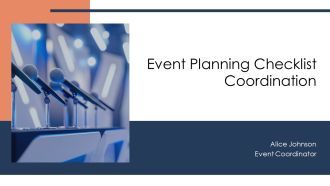 Event Planning Checklist Coordination PPT Graphics AT