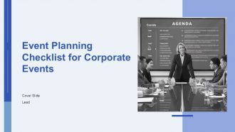 Event Planning Checklist For Corporate Events PPT Slides AT