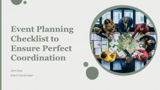 Event Planning Checklist To Ensure Perfect Coordination PPT Demonstration AT
