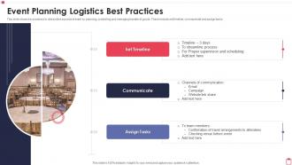 Event Planning Logistics Best Practices