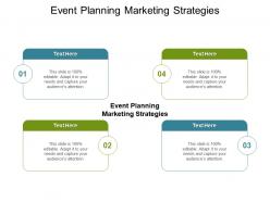 Event planning marketing strategies ppt powerpoint presentation summary influencers cpb