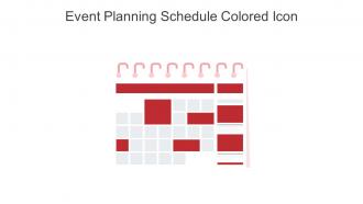 Event Planning Schedule Colored Icon In Powerpoint Pptx Png And Editable Eps Format