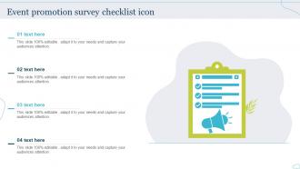 Event Promotion Survey Checklist Icon