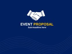 Event proposal cover slide