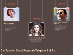 Event proposal template powerpoint presentation slides