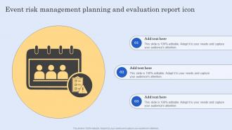 Event Risk Management Planning And Evaluation Report Icon