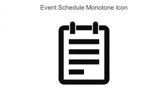 Event Schedule Monotone Icon In Powerpoint Pptx Png And Editable Eps Format