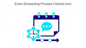 Event Scheduling Process Colored Icon In Powerpoint Pptx Png And Editable Eps Format
