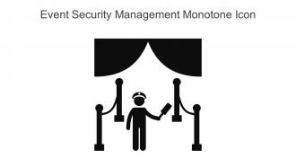 Event Security Management Monotone Icon In Powerpoint Pptx Png And Editable Eps Format
