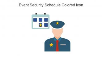 Event Security Schedule Colored Icon In Powerpoint Pptx Png And Editable Eps Format