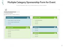 Event sponsorship budget sheet campaign strategy value proposition target audience