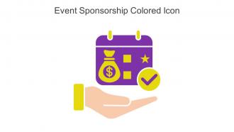 Event Sponsorship Colored Icon In Powerpoint Pptx Png And Editable Eps Format