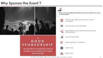 Event Sponsorship Proposal Powerpoint Presentation Slides