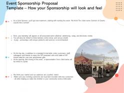 Event sponsorship proposal template how your sponsorship will look and feel ppt file