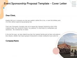 Event Sponsorship Proposal Template Powerpoint Presentation Slides