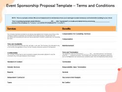 Event sponsorship proposal template terms and conditions ppt powerpoint design ideas