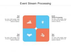 Event stream processing ppt powerpoint presentation slides outline cpb