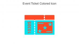 Event Ticket Colored Icon In Powerpoint Pptx Png And Editable Eps Format