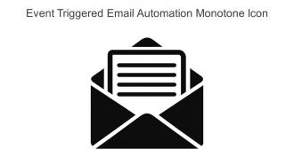 Event Triggered Email Automation Monotone Icon In Powerpoint Pptx Png And Editable Eps Format