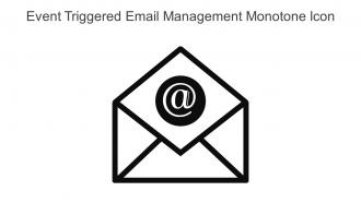 Event Triggered Email Management Monotone Icon In Powerpoint Pptx Png And Editable Eps Format