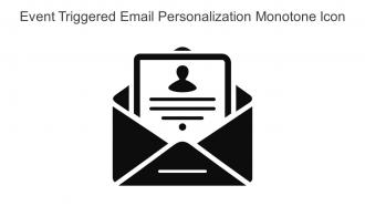 Event Triggered Email Personalization Monotone Icon In Powerpoint Pptx Png And Editable Eps Format