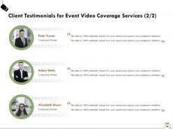 Event Video Coverage Proposal Powerpoint Presentation Slides