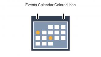 Events Calendar Colored Icon In Powerpoint Pptx Png And Editable Eps Format