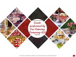 Events performed by our catering company l2055 ppt powerpoint layouts model