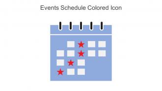 Events Schedule Colored Icon In Powerpoint Pptx Png And Editable Eps Format