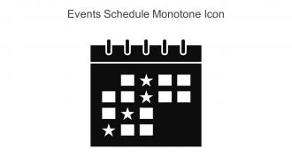 Events Schedule Monotone Icon In Powerpoint Pptx Png And Editable Eps Format