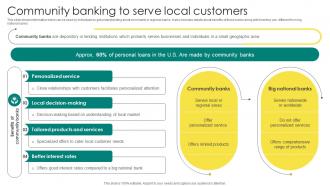 Everything About Commercial Banking Community Banking To Serve Local Customers Fin SS V