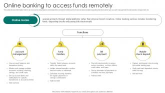 Everything About Commercial Banking Online Banking To Access Funds Remotely Fin SS V