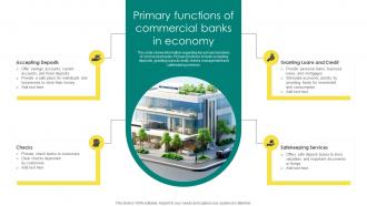 Everything About Commercial Banking Primary Functions Of Commercial Banks In Economy Fin SS V