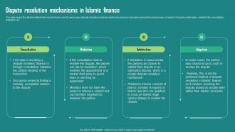 Everything About Islamic Finance Dispute Resolution Mechanisms In Islamic Finance Fin Ss