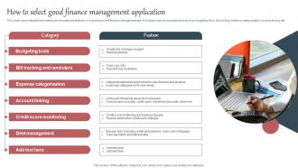 Everything About Mobile Banking How To Select Good Finance Management Application Fin SS V
