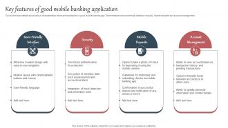 Everything About Mobile Banking Key Features Of Good Mobile Banking Application Fin SS V