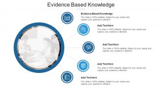 Evidence Based Knowledge Ppt Powerpoint Presentation Outline Brochure Cpb