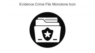 Evidence Crime File Monotone Icon In Powerpoint Pptx Png And Editable Eps Format