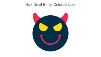 Evil Devil Emoji Colored Icon In Powerpoint Pptx Png And Editable Eps Format
