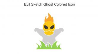 Evil Sketch Ghost Colored Icon In Powerpoint Pptx Png And Editable Eps Format