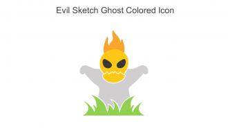 Evil Sketch Ghost Colored Icon In Powerpoint Pptx Png And Editable Eps Format