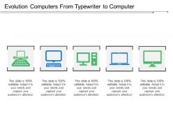 Evolution computers from typewriter to computer