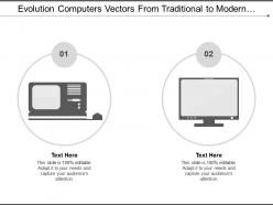 Evolution computers vectors from traditional to modern computers