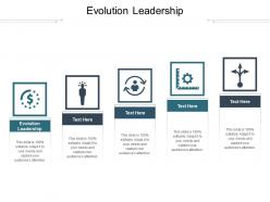 Evolution leadership ppt powerpoint presentation file visuals cpb
