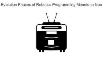 Evolution Phases Of Robotics Programming Monotone Icon In Powerpoint Pptx Png And Editable Eps Format