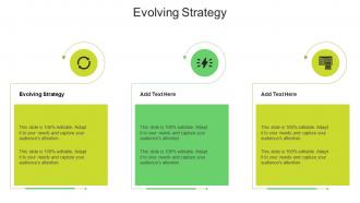 Evolving Strategy In Powerpoint And Google Slides Cpb